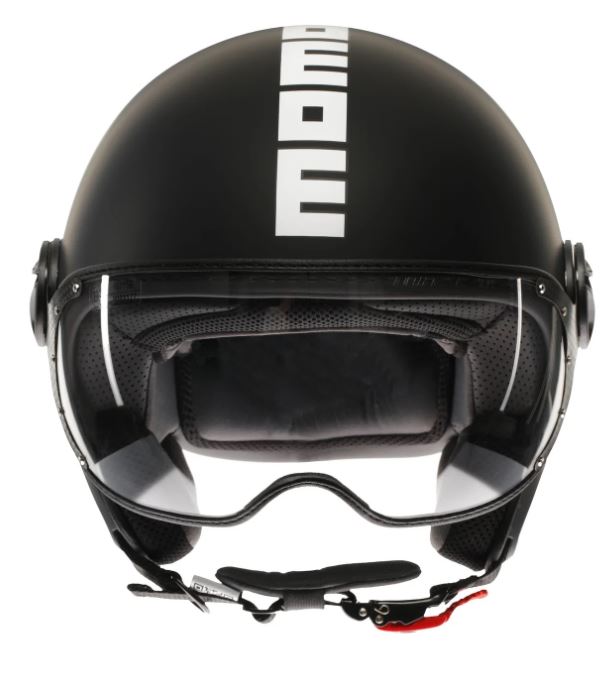 Momodesign Momo casco jet Fgtr classic nero opaco decal bianca