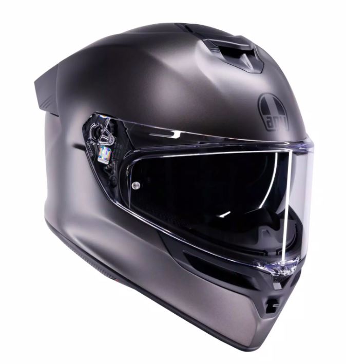 New Agv K5 casco integrale in fibra composita moto asfalto grey
