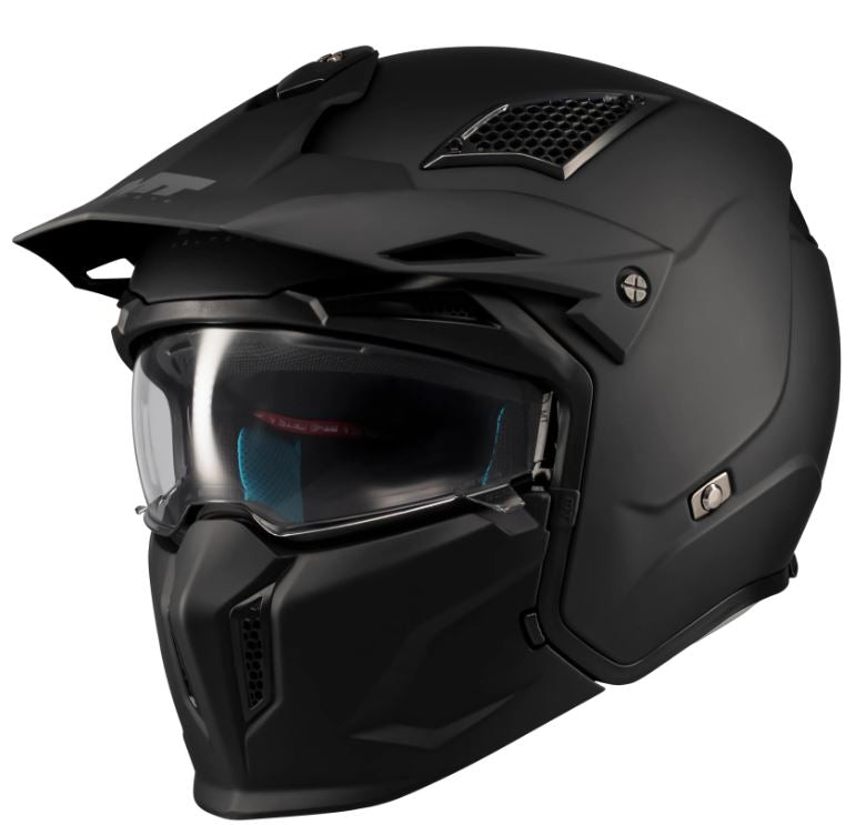 MT helmets casco moto crossover Streetfighter SV nero opaco