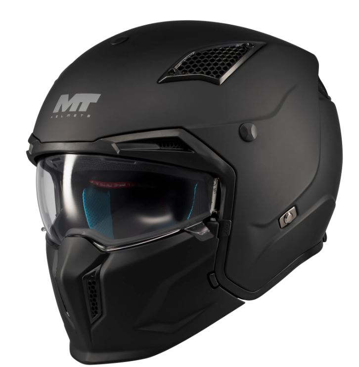 MT helmets casco moto crossover Streetfighter SV nero opaco