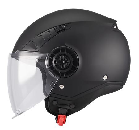 Mt Helmets casco jet Aeris super ventilato nero opaco