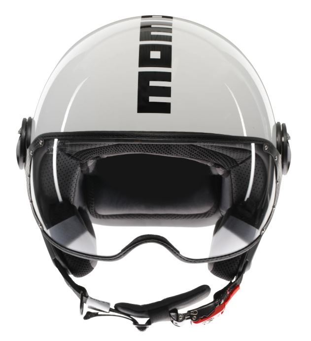 Momodesign Momo casco jet Fgtr classic bianco lucido decal nera