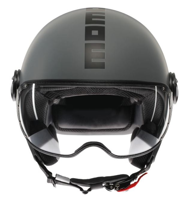 Momodesign Momo casco jet Fgtr classic grigio opaco decal nera