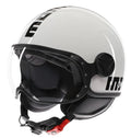 Momodesign Momo casco jet Fgtr classic bianco lucido decal nera