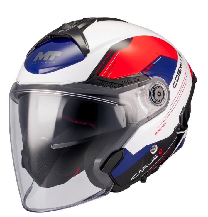 Mt helmets casco jet moto Cosmo SV Icarus A5