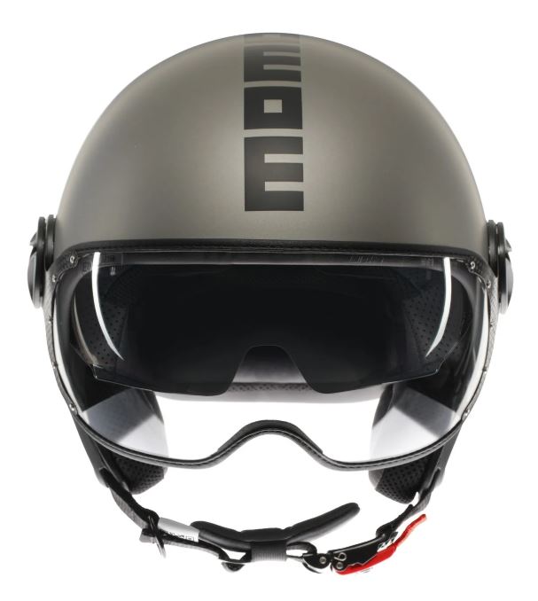 Momodesign Momo casco jet Fgtr EVO titanio opaco decal nera