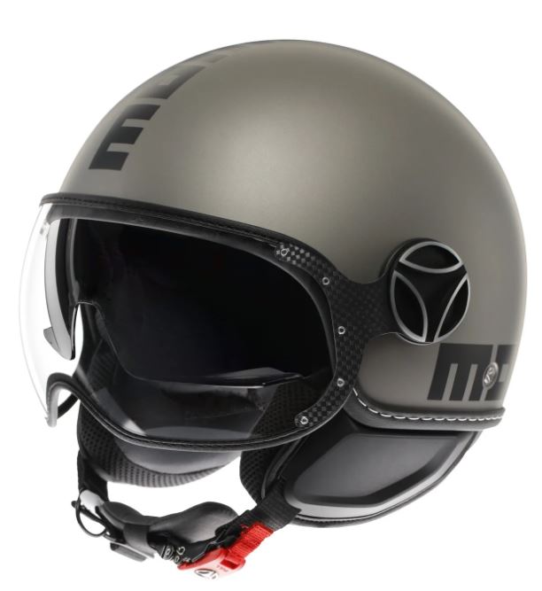 Momodesign Momo casco jet Fgtr EVO titanio opaco decal nera