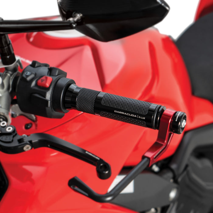 Barracuda coppia manopole moto b-lux nere