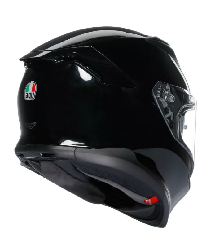 Agv K7 full-face helmet in glossy black fiber