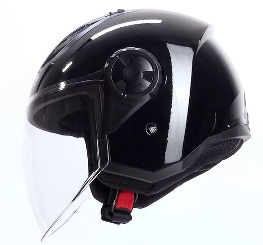 Ls2 casco jet Airflow-2 nero lucido