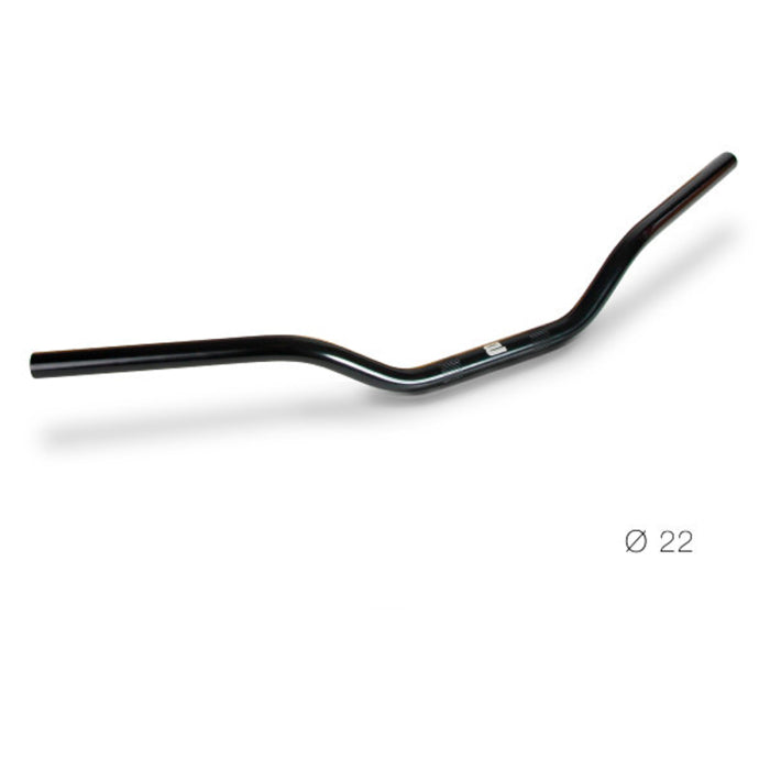 Barracuda manubrio moto racing diametro 22mm nero