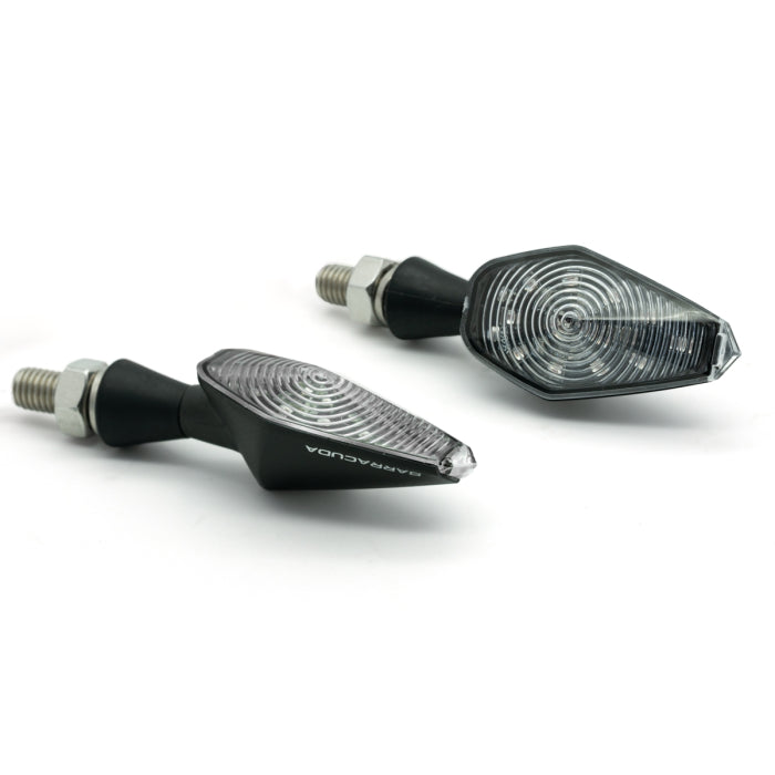 Barracuda coppia mini frecce moto Led Viper nere