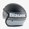 Blauer H.T. casco jet Pilot 4.0 nero opaco bianco