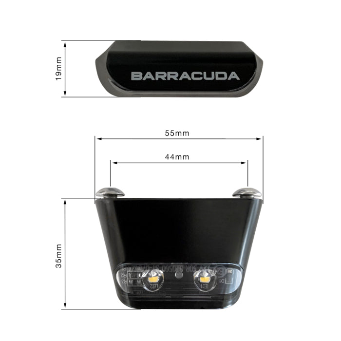 Barracuda luce targa a led moto omologata
