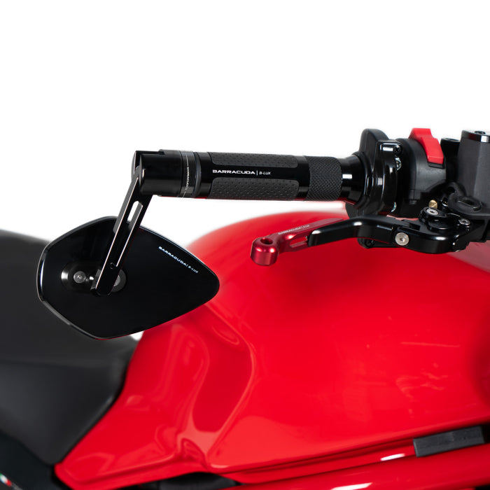 Barracuda coppia specchi moto SKIN-X BAR END neri omologati