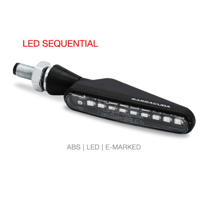 Barracuda coppia frecce SQB-LED basic sequenziali nere