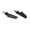 Barracuda coppia frecce moto SQ-LED sequenziali in alluminio nere