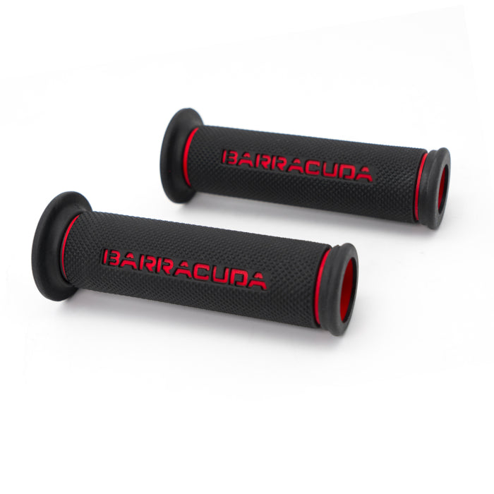 N1026-BRR coppia manopole basic Racing nero rosse