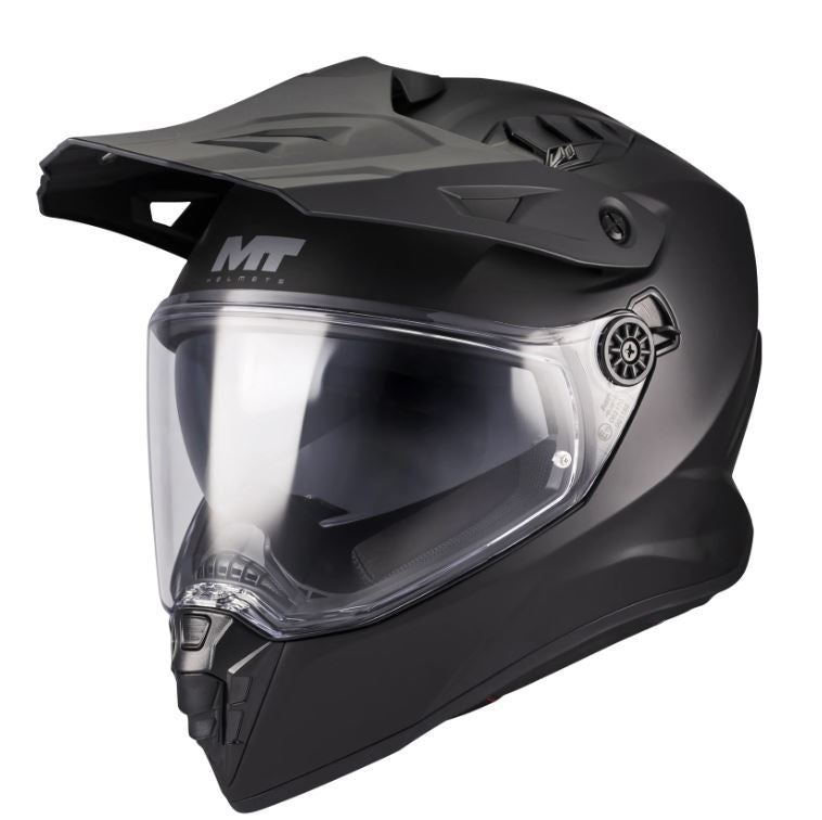 MT helmets casco enduro Track SV nero opaco