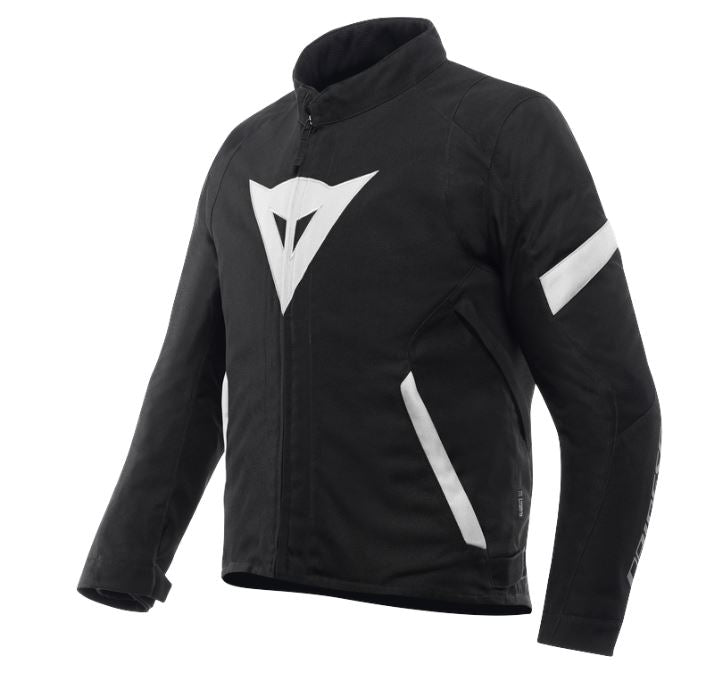 Dainese giacca moto in D-Dry Vector nera bianca impermeabile